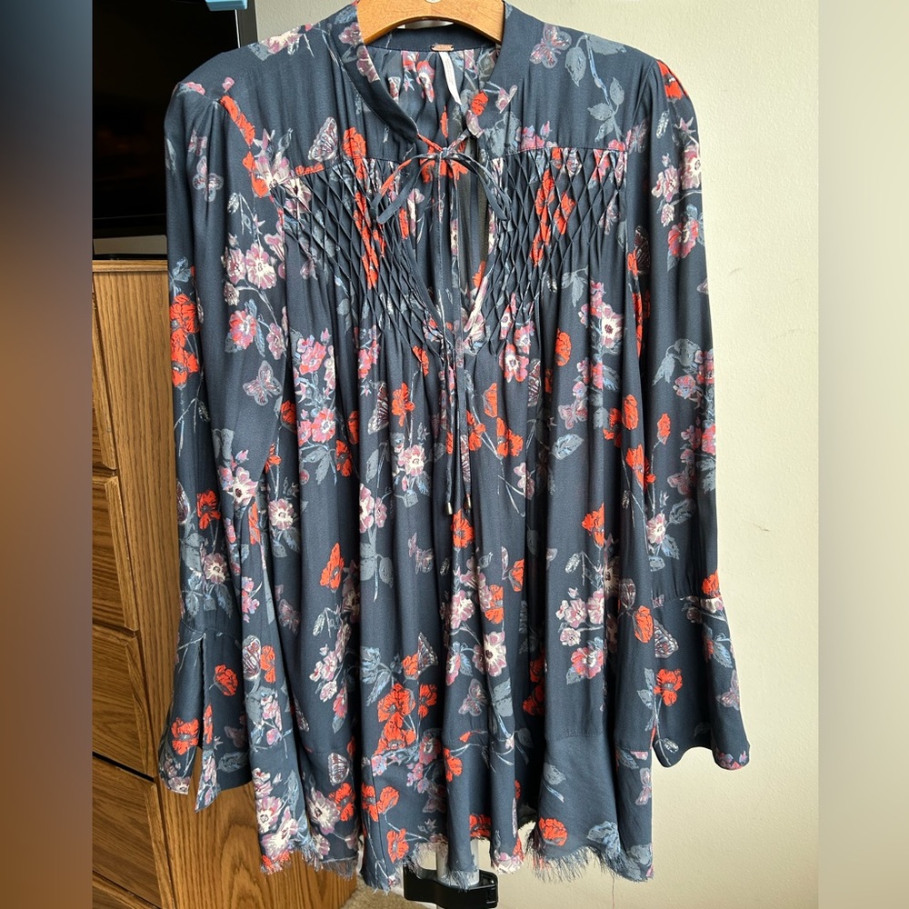 Free People Floral Tunic